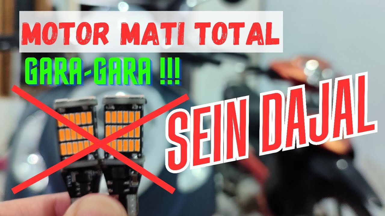 GARA GARA LAMPU SEIN DAJAL MOTOR MATI TOTAL - PASANG LAMPU SEIN LED CR7 DI HONDA SCOOPY
