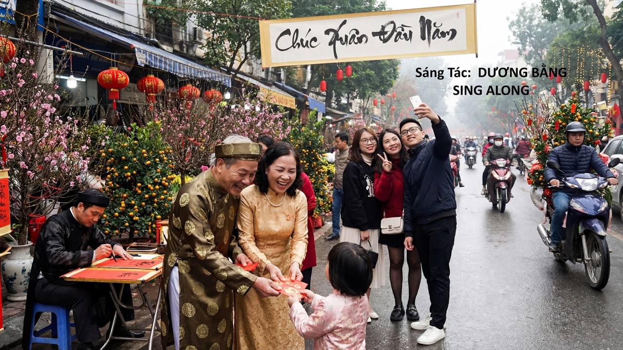 CHÚC XUÂN ĐẦU NĂM - SING ALONG, HENRY TRAN & TRƯƠNG THÚY VÂN (Sáng Tác: Dương Bằng-Official MDFC-MV)