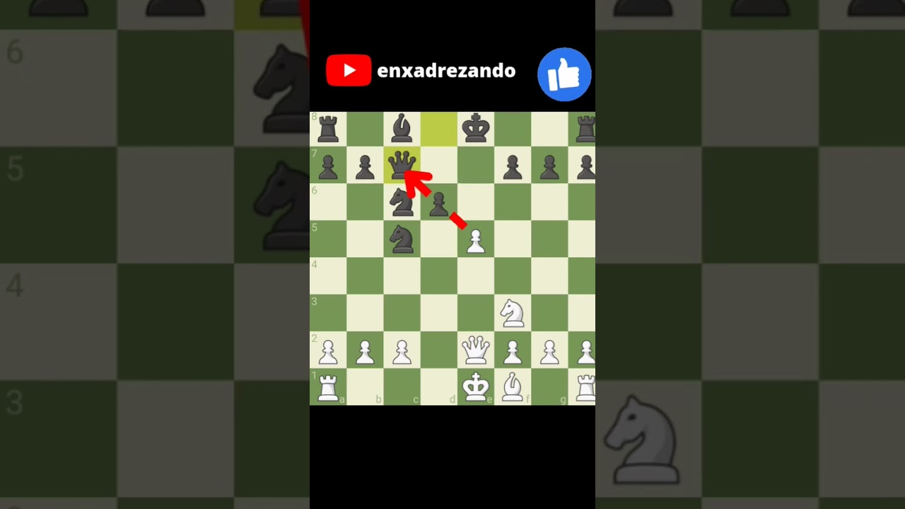 2 xeque descoberto #estudarxadrez #xadrezparainiciantes #xadrezbrasileiro #xadrezescolar #shorts