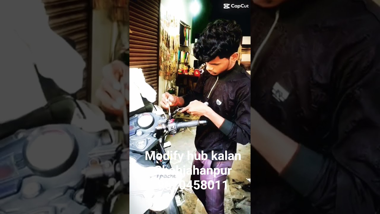 TVS Apache wings Mirror light 