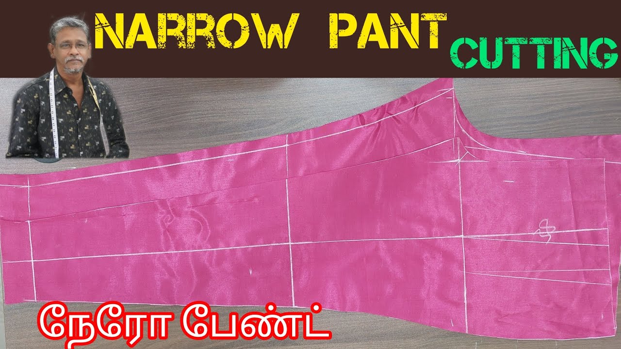 38 size Narrow pant cutting  /The  Pattern   institute ✂️........