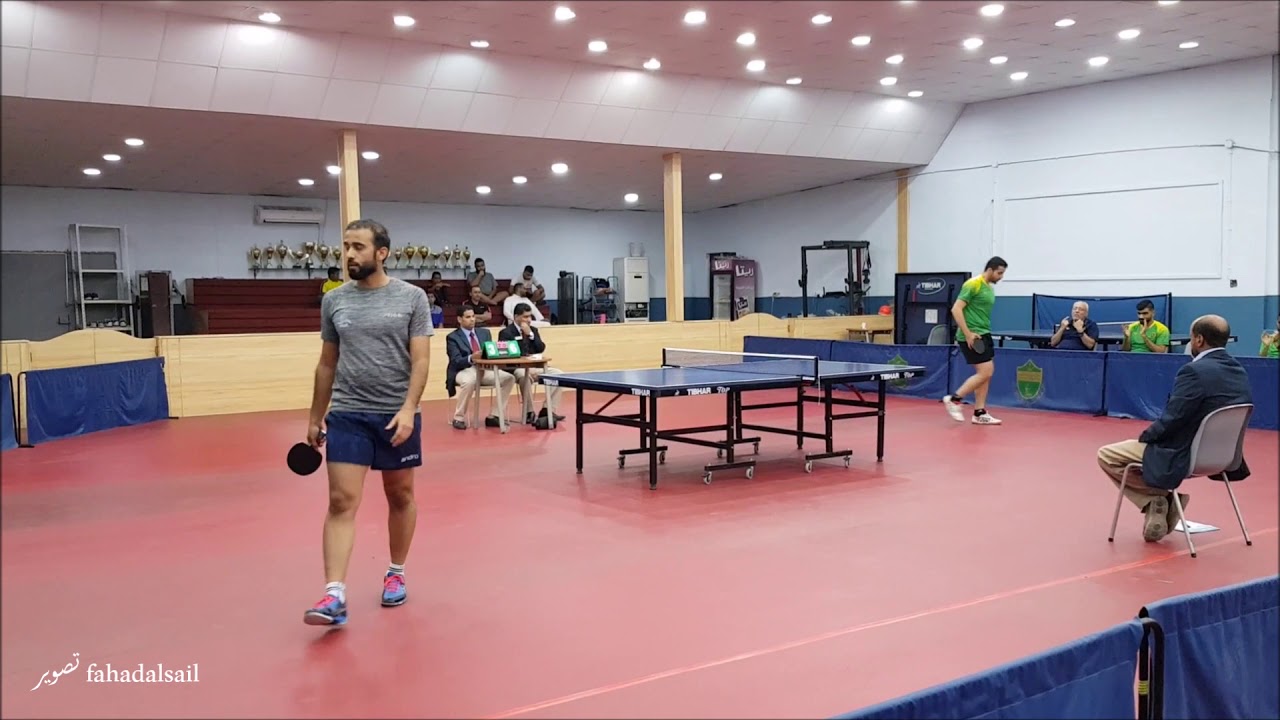 الفتح والخليج تنس طاولة الدوري محمد بوردحه المباراة الثانية الشوط الثالث