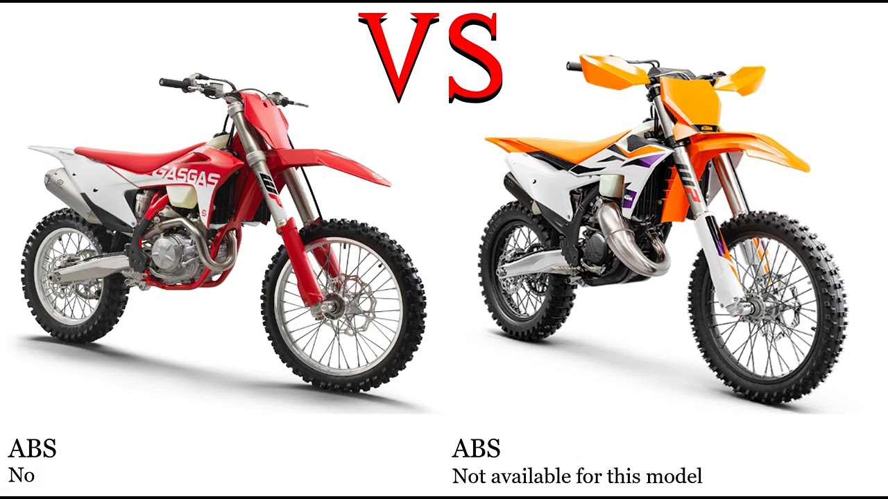 GAS GAS XC 300 vs KTM XC 200 Test specification comparison