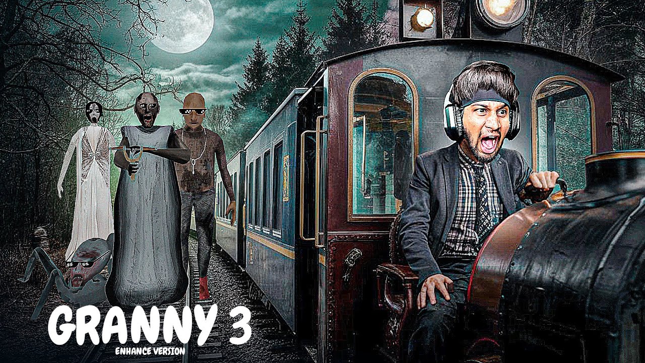 GRANNY GRANDPA HELPS ME ESCAPE FROM THE TRAIN | GRANNY 3 ENHANCED [ UNOFFICIAL ]
