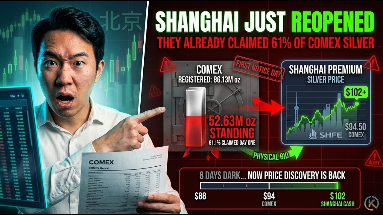 JUST IN: SHANGHAI REOPENS — $11.63 PHYSICAL PREMIUM LIVE AS 61% OF DELIVERABLE COMEX SILVER VANISHES