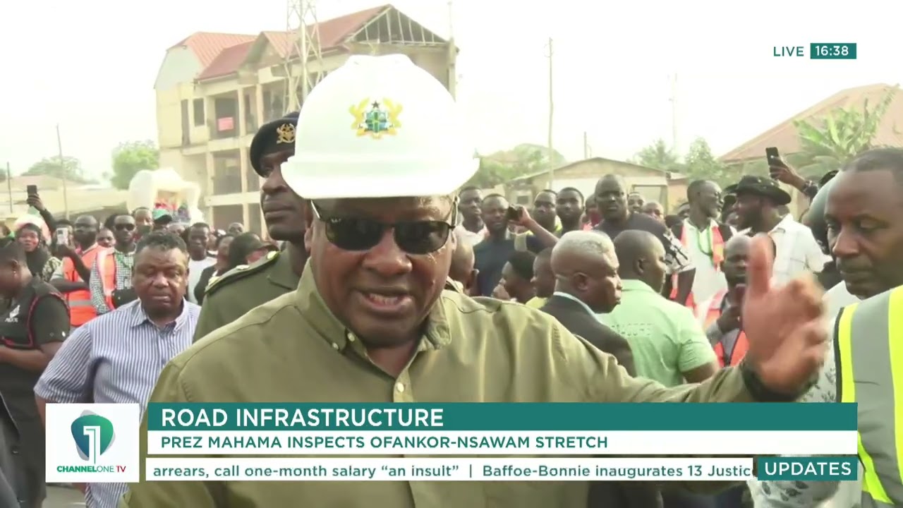 WATCH:🚧 President Mahama Inspects Progress on Ofankor-Nsawam Road | Channel One News