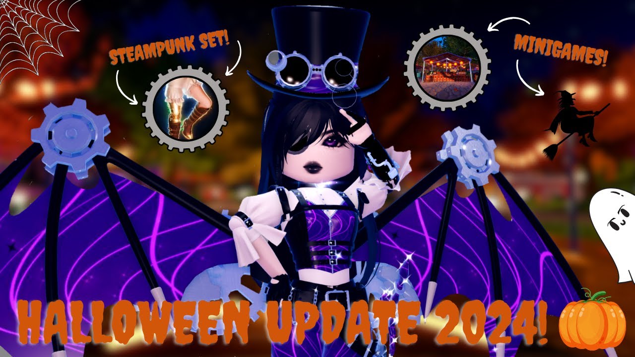 Halloween 2024 Update + New Steampunk Set! - Royale🍬High - Roblox