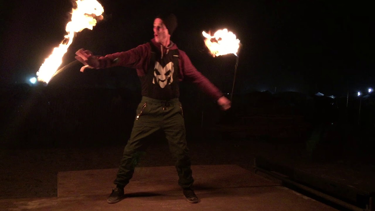 RAW: Justin Hinde: Okeechobee Music Festival 2017: Fire Poi: Griz