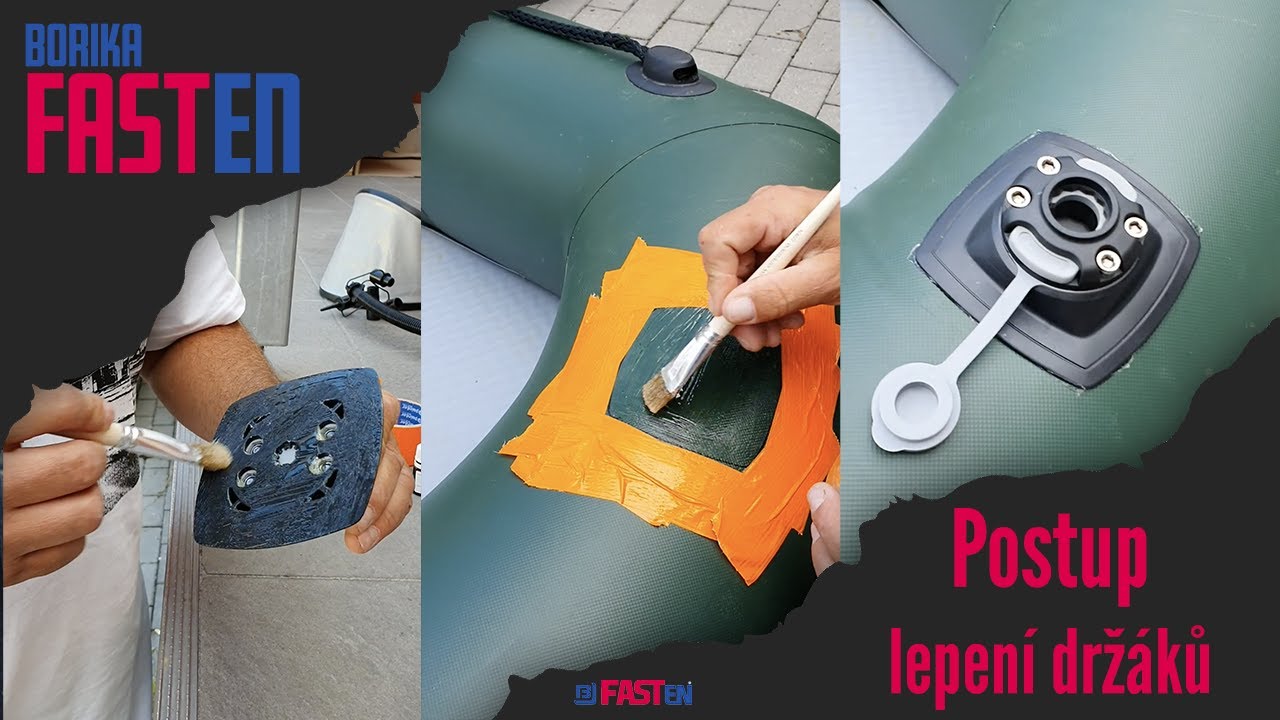 Fasten - Postup lepení držáků