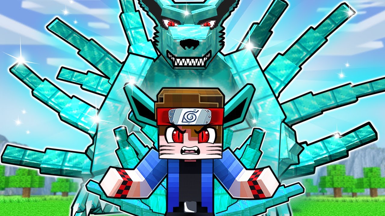 A KURAMA de DIAMANTE no NARUTO Minecraft