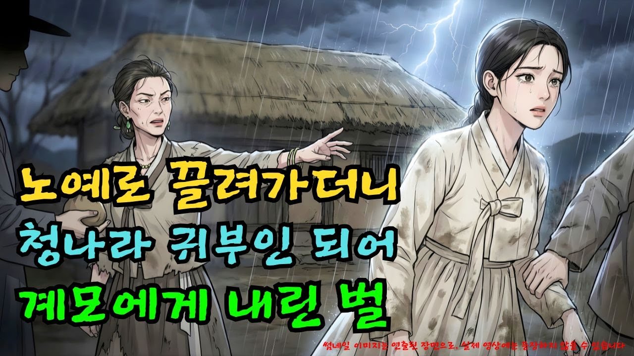 미스터리] 노예로 끌려가 청나라 칙사 부인이 된 소녀, 10년 만에 계모를 찾아간 이유 |야담·민담·전설·설화·옛날이야기·야사·오디오북