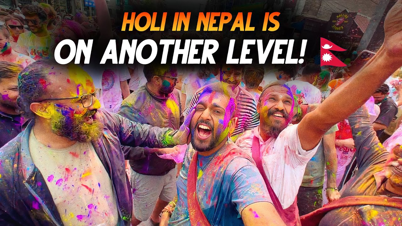Foreigners SHOCKED by Holi in Nepal! 😲 Holi in Pokhara- Nepal🇳🇵✨🎊