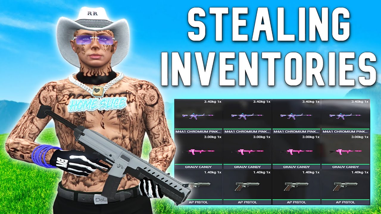 Кража инвентаря у ролевых игроков CRINGE... Троллинг в GTA RP