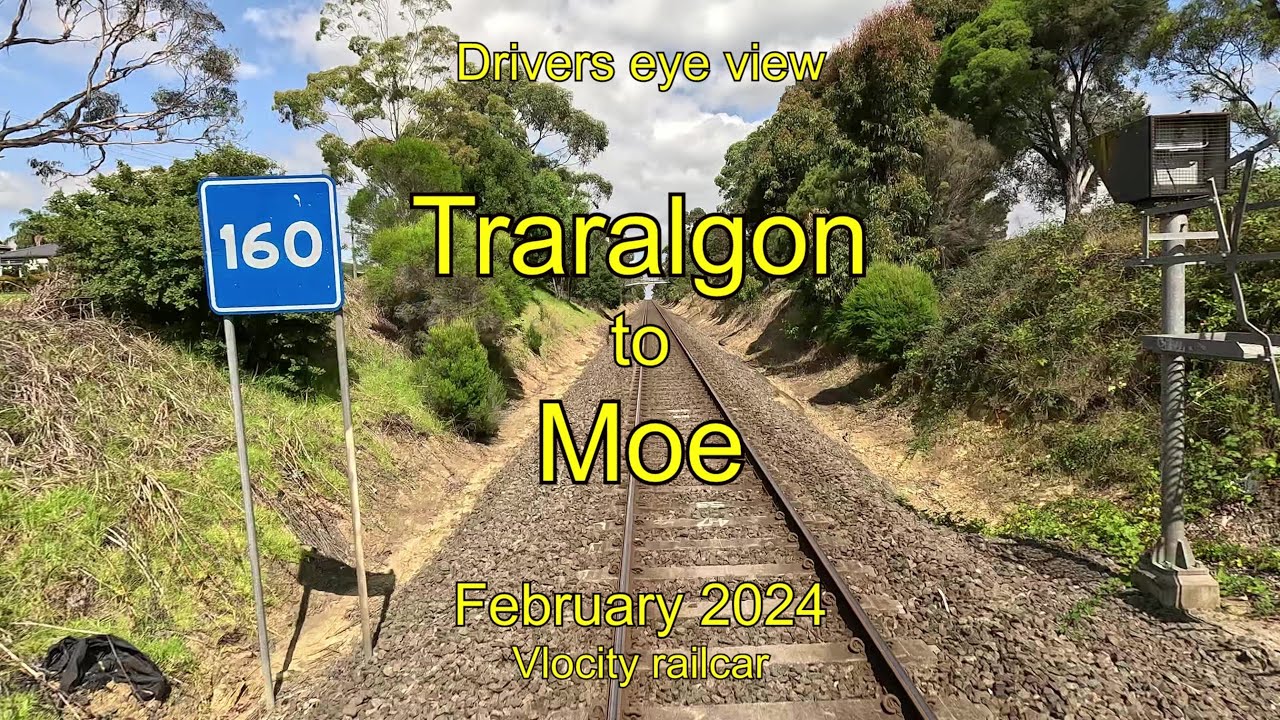 Drivers eye view, Traralgon to Moe, VL, Feb 2024