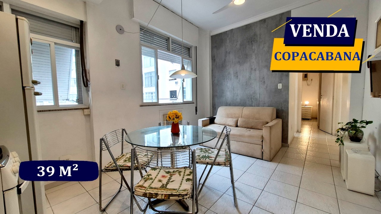 COPACABANA RUA RAIMUNDO CORREIA 39M² PORTEIRA FECHADA ALTO RENDIMENTO AIRBNB QUARTO E SALA P.24HRS