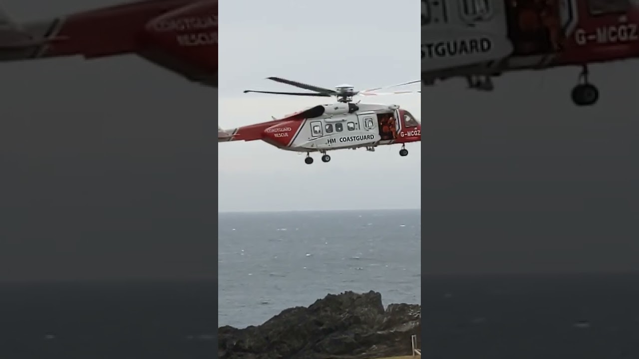Cornwall Coastguard Helicopter