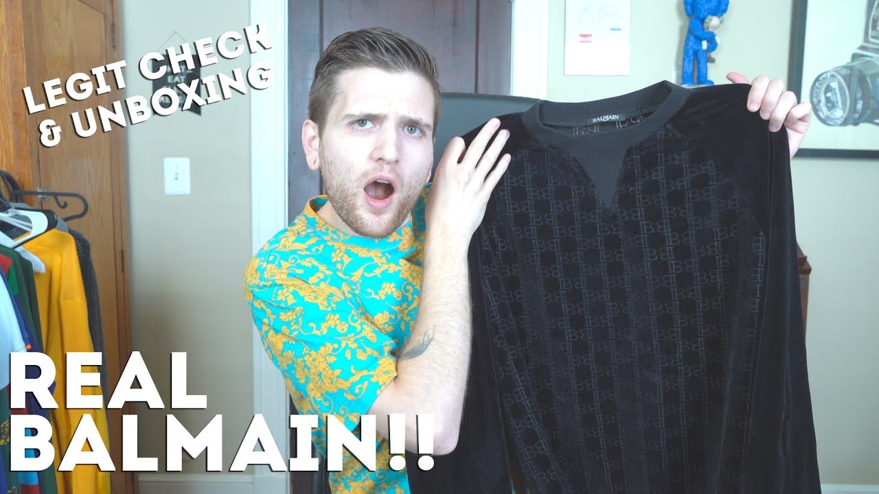 LEGIT BALMAIN SWEATER - How to tell + unboxing this monogram piece!!