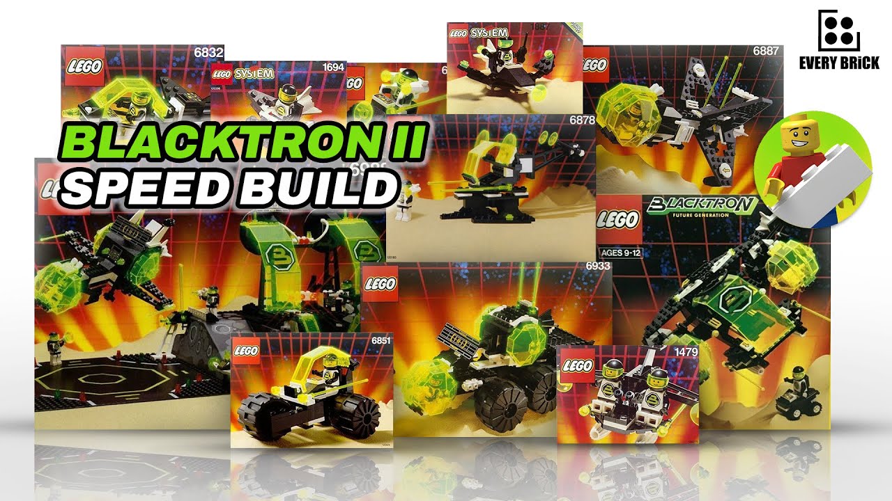LEGO Blacktron II Speed Build Compilation