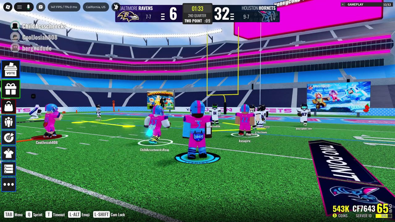 [Universe Football] - 20 Mins of QB Main Clips + Funny Moments