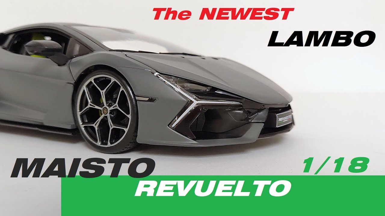 Unboxing Lamborghini REVUELTO 1.18 Scale by Maisto Exclusive Matt Grey CARMODEL