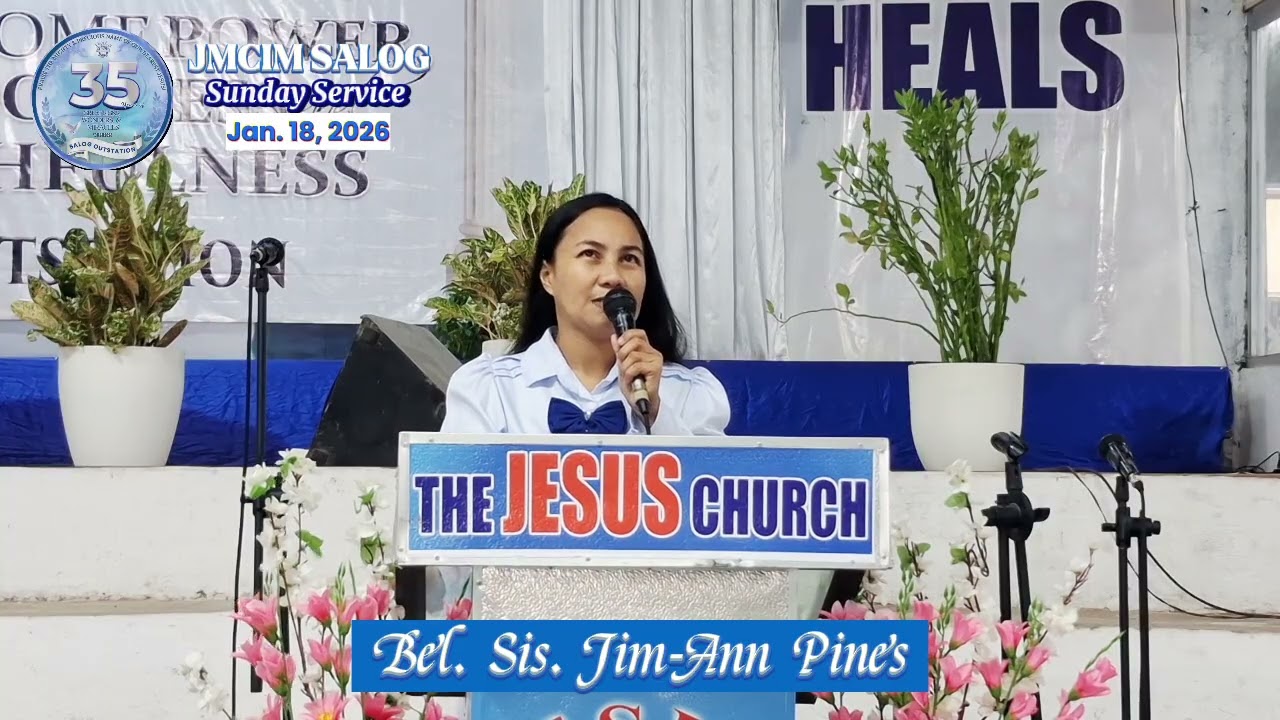 Bel. Sis. Jim-Ann Pines | JMCIM Salog | January 18, 2026
