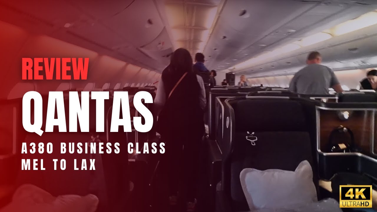 QANTAS BUSINESS CLASS | 2024 | QF93 | Melbourne to Los Angeles | A380 | Complete Review