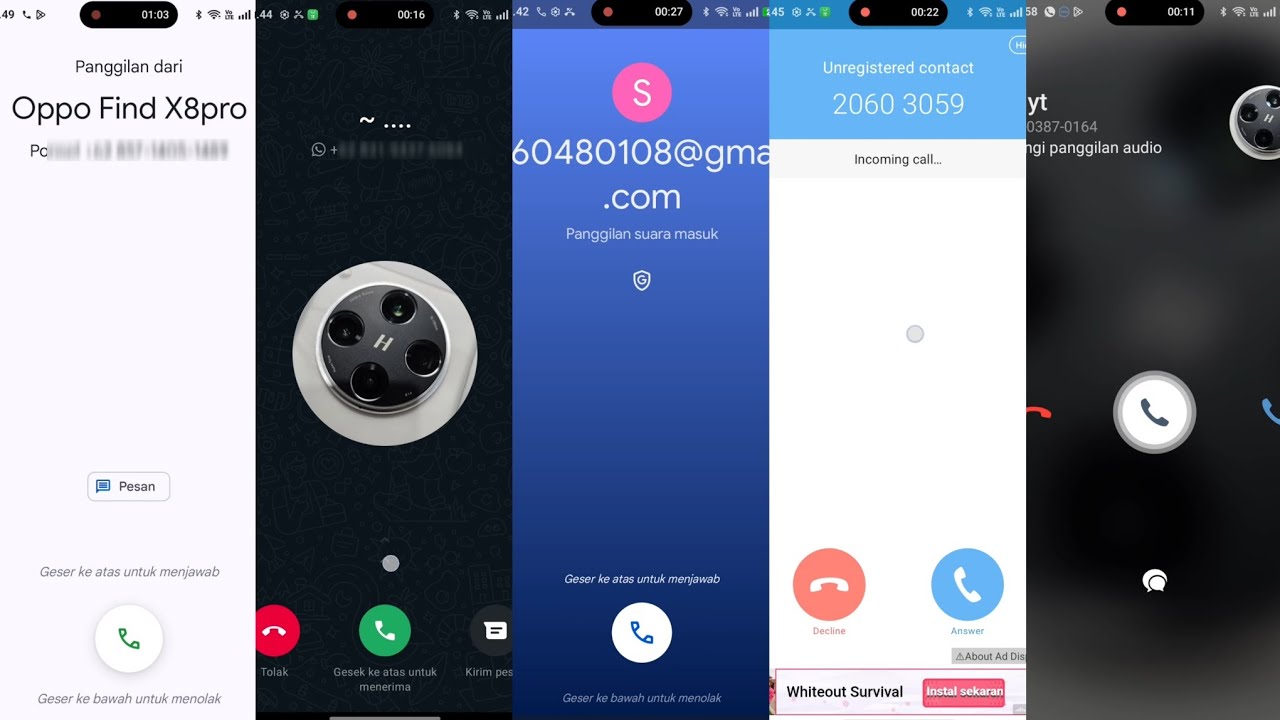 4 social media incoming calls,whatsapp+meet+skyphone+zangi+default call,in oppp find x8 pro