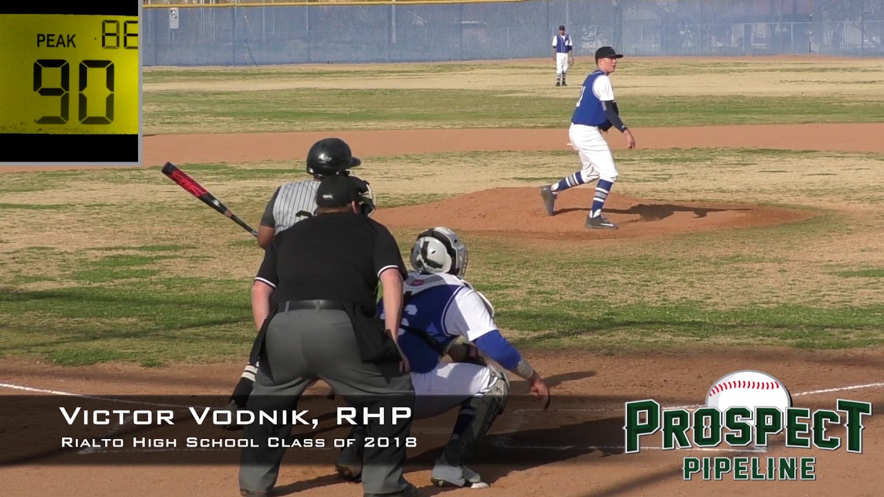 Victor Vodnik Prospect Video, RHP, Rialto High School Class of 2018