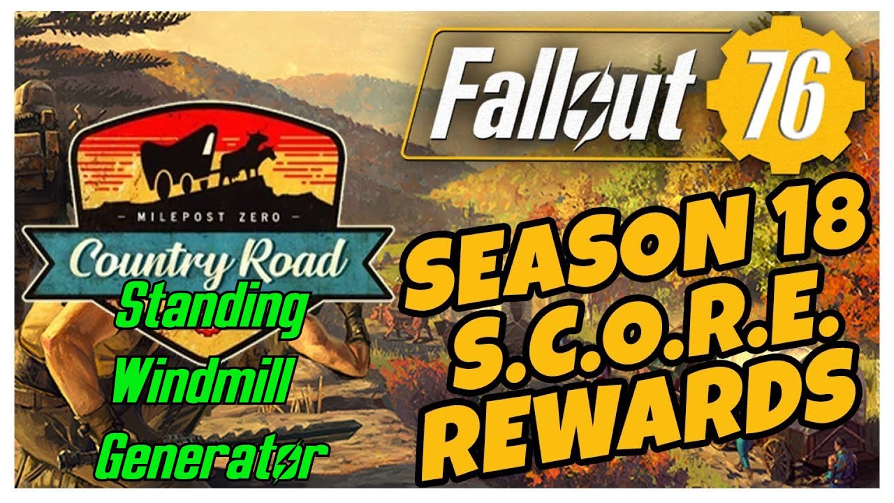 Fallout 76 | SEASON 18 - Milepost Zero: Country Road | Standing Windmill Generator | Reward |