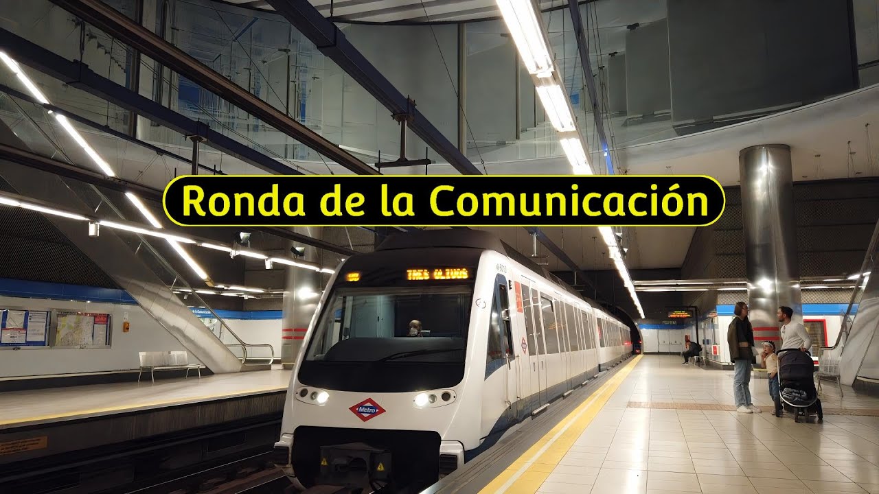 Metro Station Ronda de la Comunicación - Madrid 🇪🇸 - Walkthrough 🚶