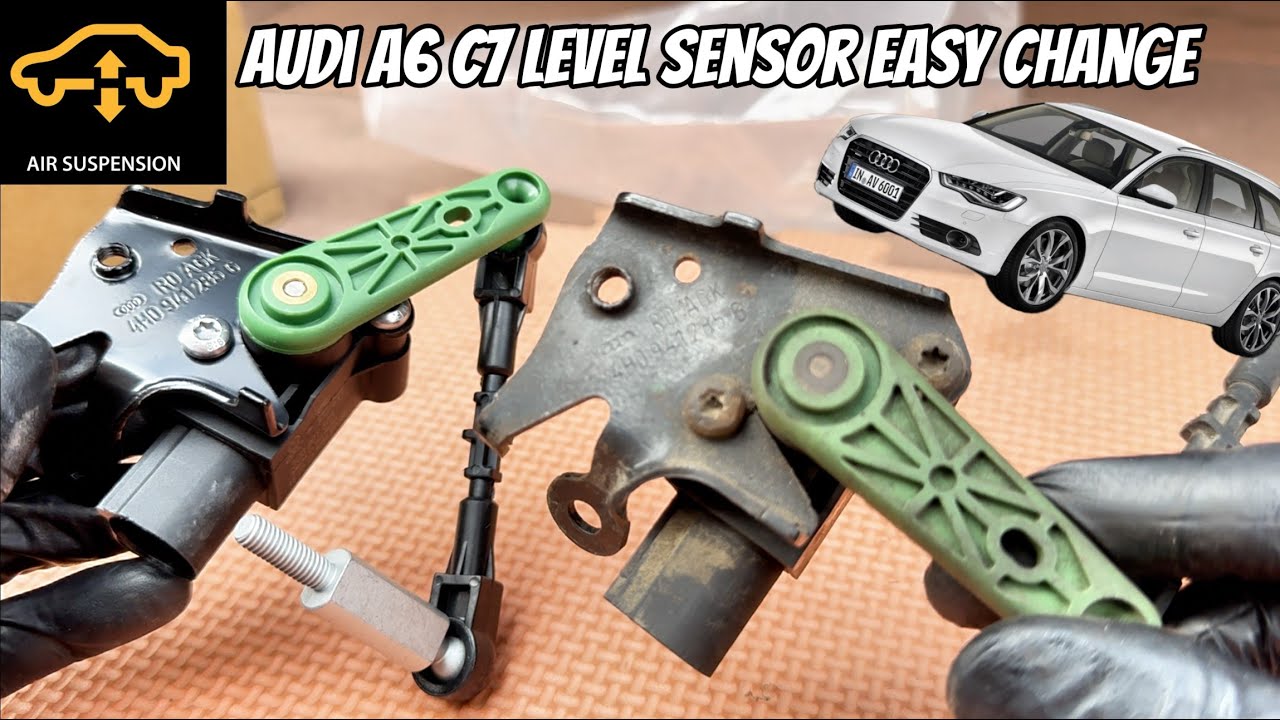 How to Change Height Level Sensor | Audi A6 C7 | Fault code C104807, 455688, C103415, 198666
