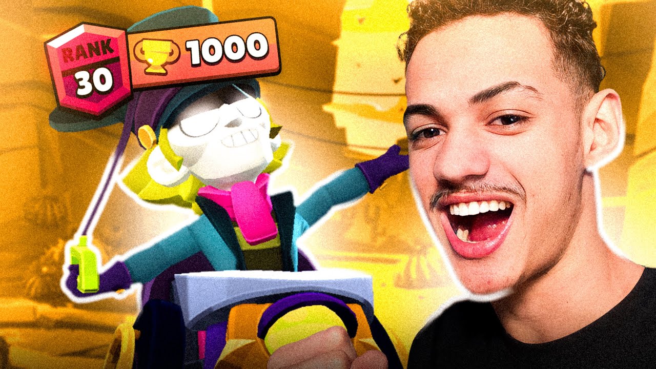 1000 TROFÉUS NO COMBATE COM O CHUCK NO BRAWL STARS!