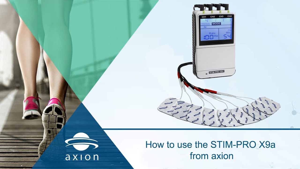 TENS EMS Device Application - How To Use The STIM-PRO X9+ | axion