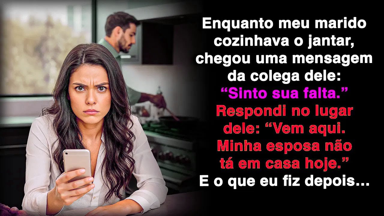 Meu marido cozinhava quando a colega escreveu 