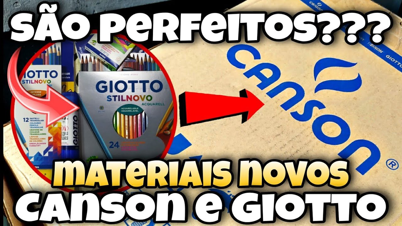incrível!! Recebi uma caixa gigante da Canson e Giotto!!! ( materiais novos )