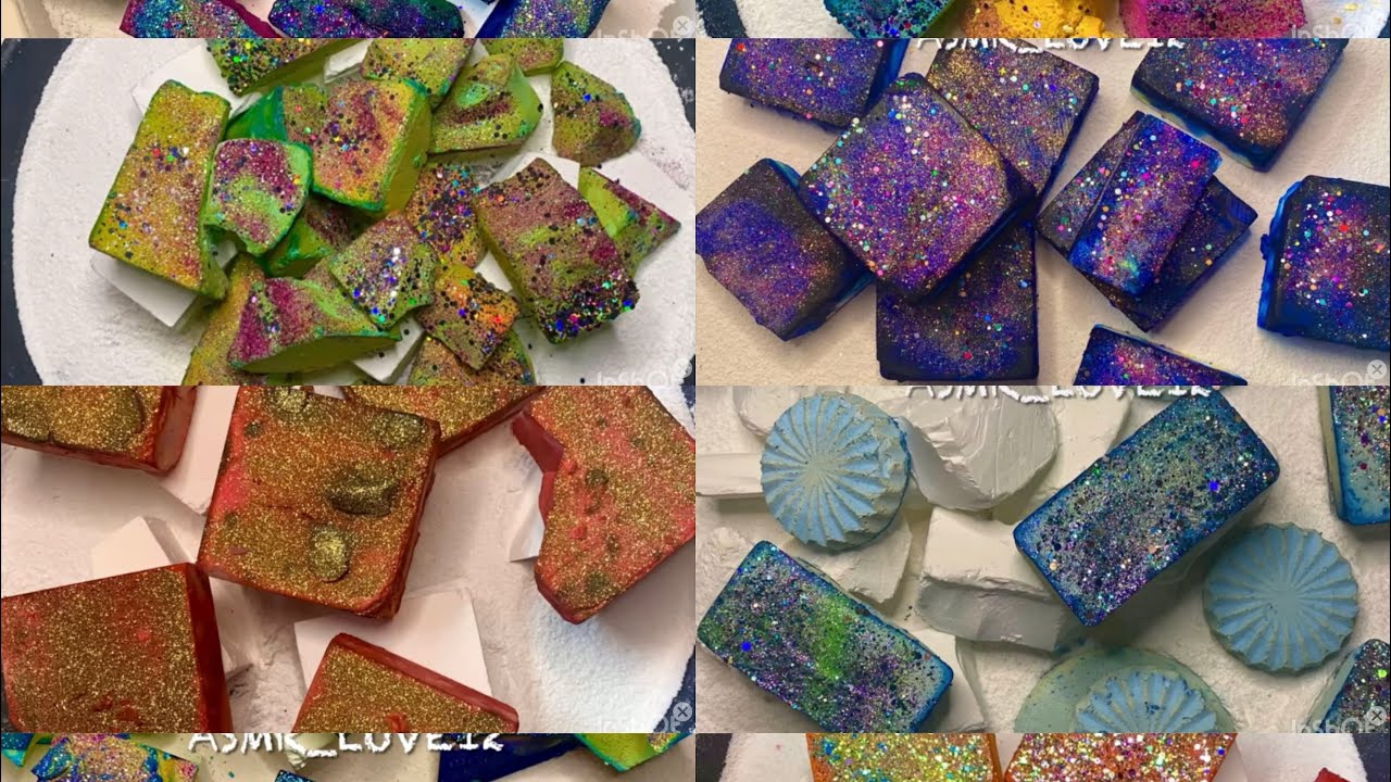 @asmrlove12 | Dyed & Regular Chalk Crushes | Satisfying Crumbles | Ashmiredits 🤍