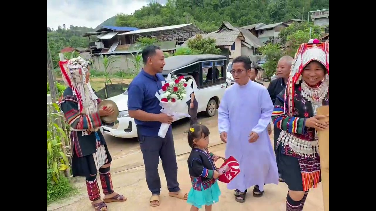 บรรยากาศต้อนรับคุณพ่อกาเบรียล พรชัย สุขใจ มาเป็นเจ้าอาวาส วัดแม่พระรับสาร ณ บ้านพนาเสรีค่ะ #คาทอลิก