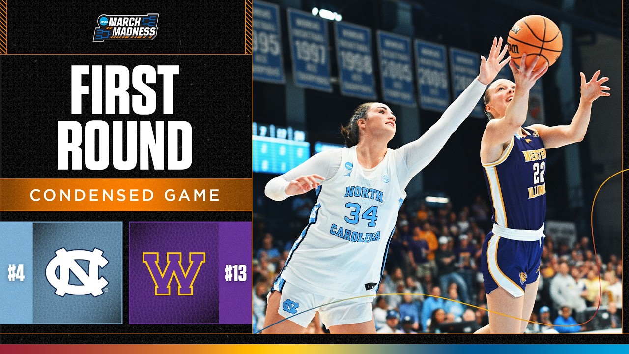 North Carolina vs. Western Illinois - First round NCAA tournament extended highlights
