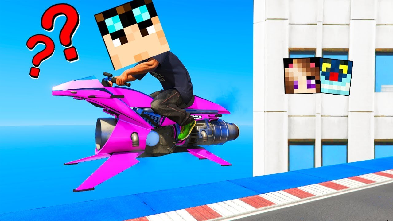 NASCONDINO CON LA MOTO VOLANTE SU GTA5!!!