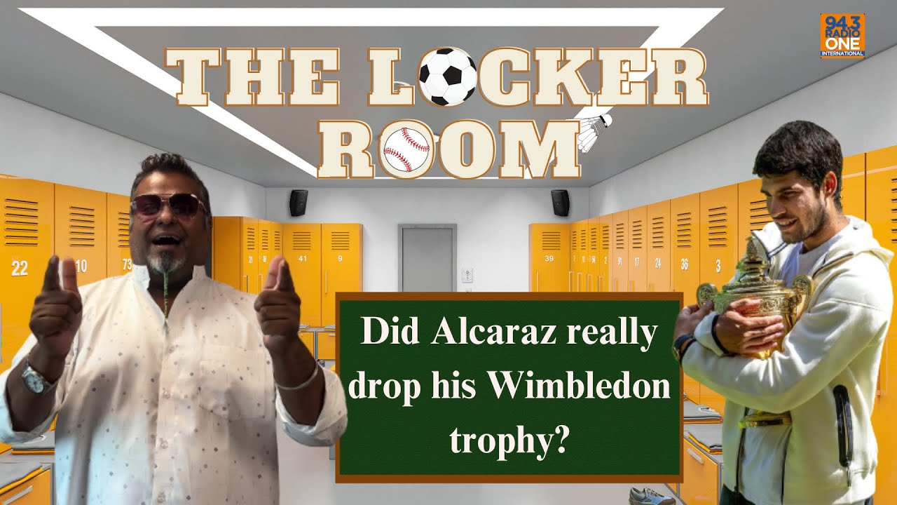 Did Alcaraz really drop his Wimbledon trophy?