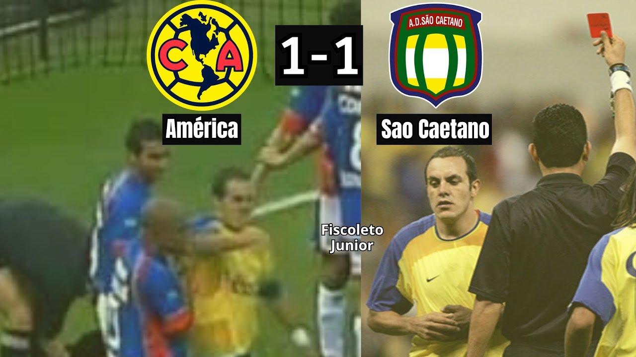 América 1 - 1 São Caetano | Copa Libertadores 2004 | Octavos de final (Vuelta) | Resumen completo.