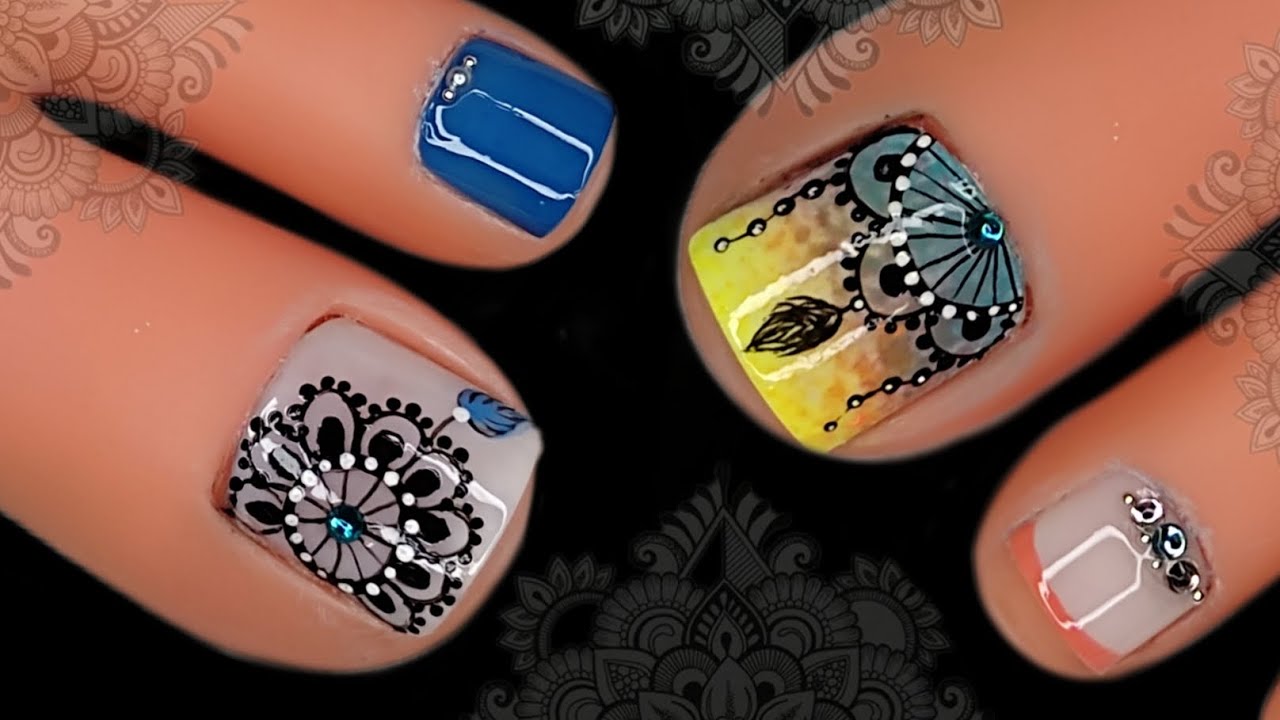COMO HACER MANDALAS EN TUS UÑAS 💅😍#nailart #naildesing