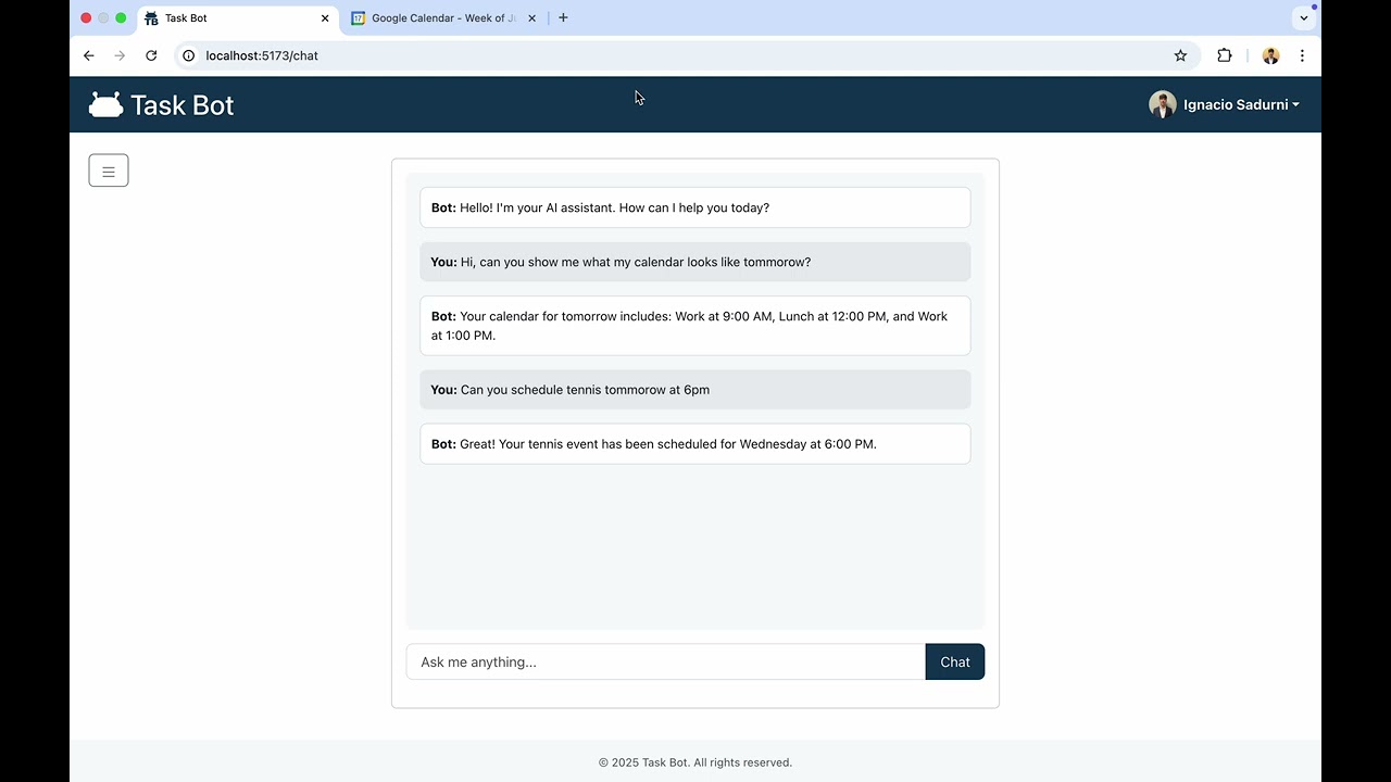 Task-Bot Demo