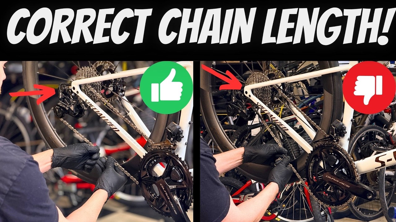 EASIEST way to SIZE your BICYCLE CHAIN! *ANY SPEED 7, 8, 9, 10, 11, 12* SRAM or Shimano