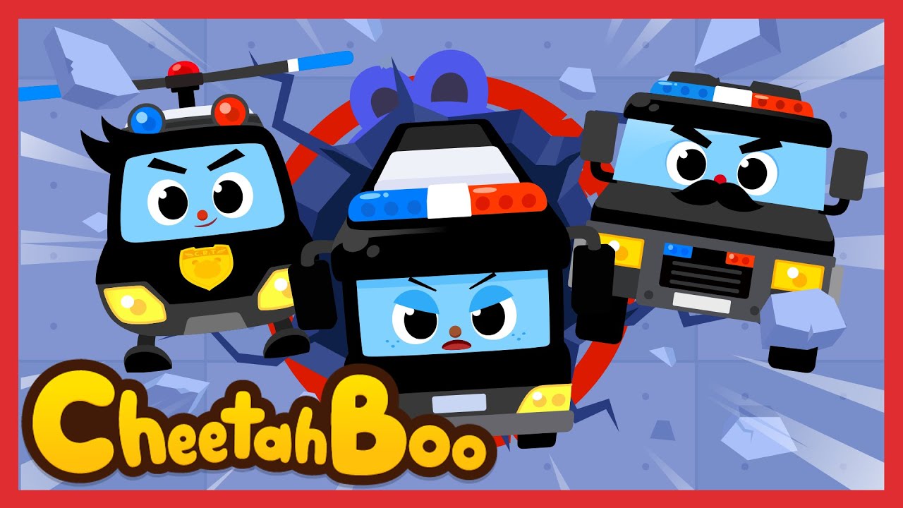 Melaju Demi Kedamaian~ Eo Eo Mobil Polisi! 🚓🎶| Lagu Anak | #Cheetahboo