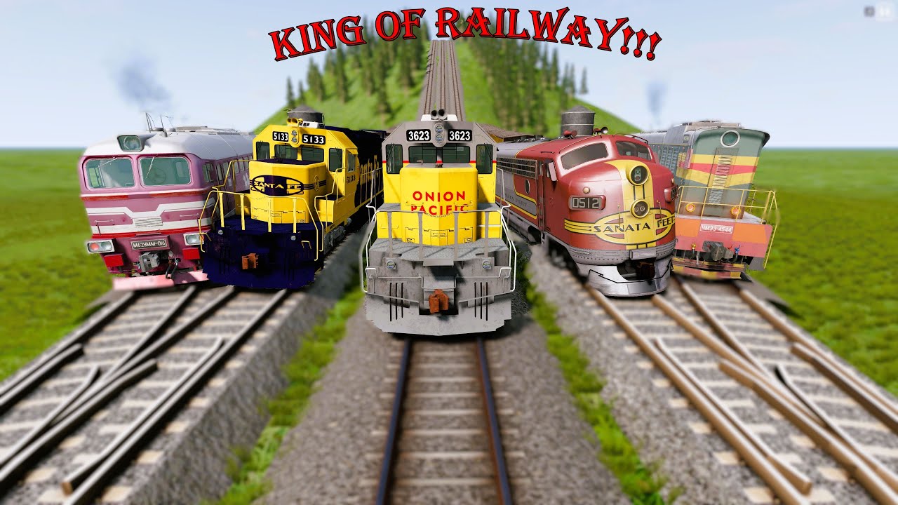 Extreme Train Crashes # 20 ( too many Trains) | @beamng