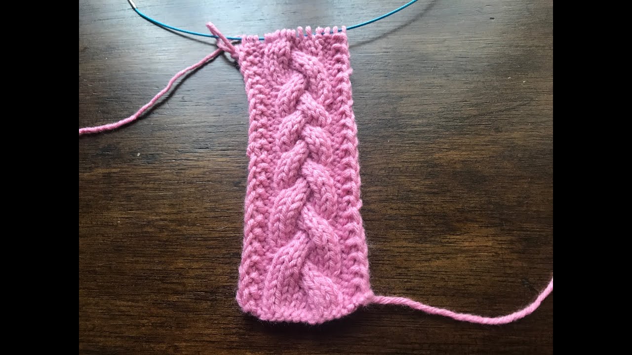 TRENZA TRES COLUMNAS. Tutorial en dos agujas. Ideal para sacos o ropa de bebé
