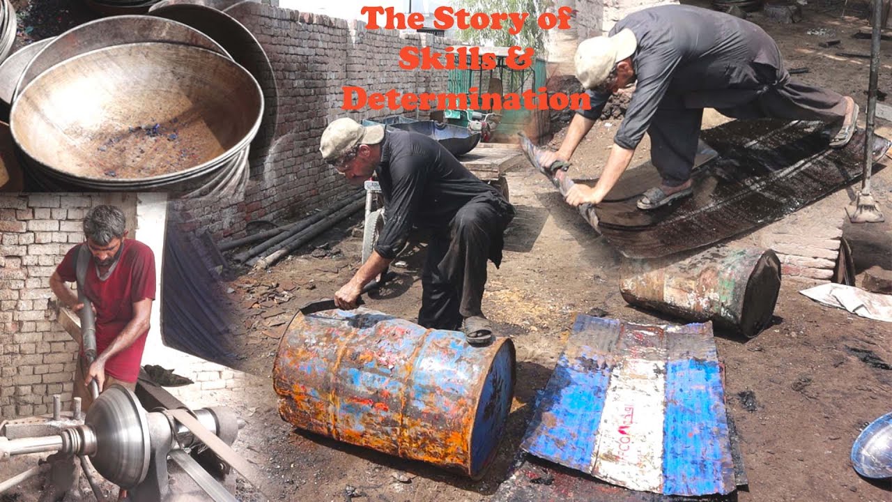 Crafting Utensils from Used Oil Drums | A Story of Skill and Determination