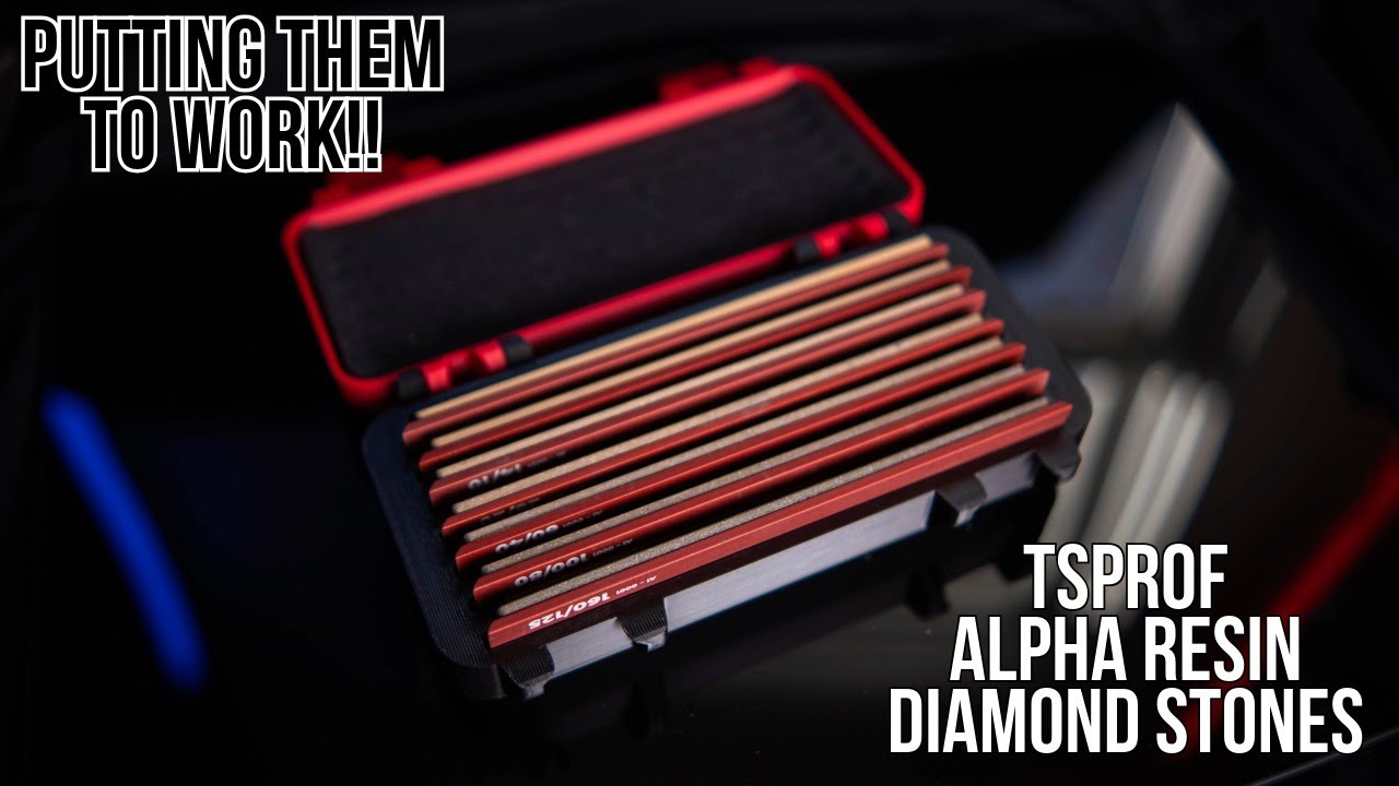 Заточка с помощью алмазных камней TSPROF Alpha Resin!