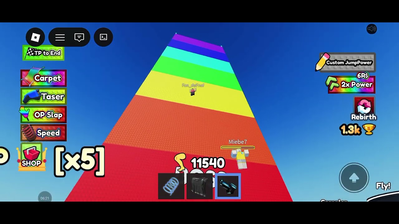 Luva fazendo parkour no pulo mais grande 
